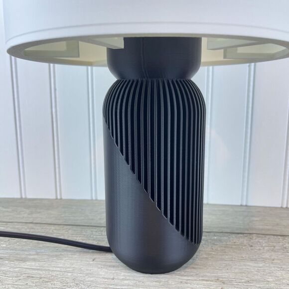 Modern Table Lamp, The Yao Lamp, 3D Printed Desk Lamp and Shade, Bedside Lamp - Picture 2 of 10